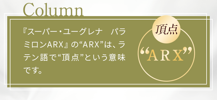 ARXはラテン語で「頂点」という意味です